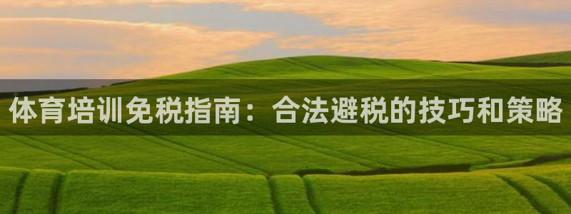 焦点娱乐有限公司招聘：体育培训免税指南：合法避税的技