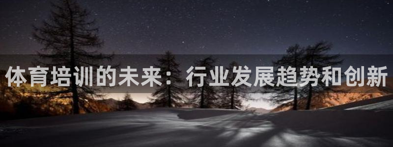 焦点娱乐app下载官网最新版本：体育培训的未来：行业