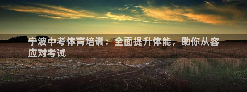 焦点娱乐平台注册账号安全吗：宁波中考体育培训：全面提
