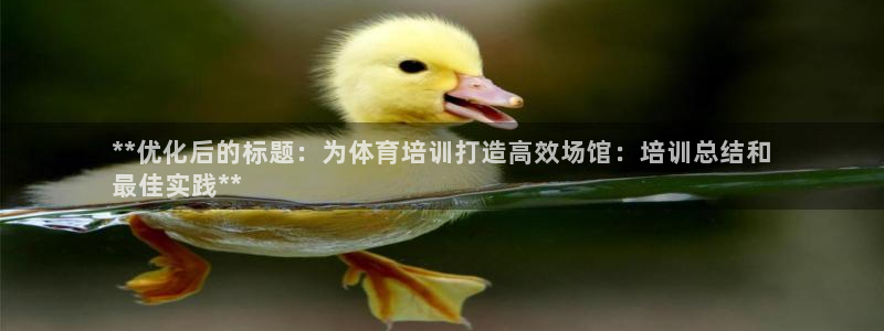 焦点娱乐怎么找客服：**优化后的标题：为体育培训打造
