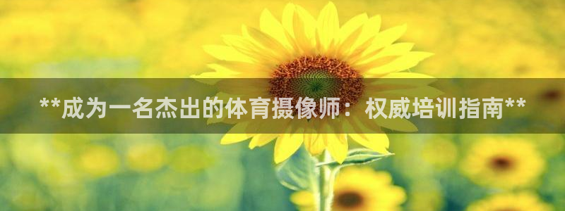 焦点娱乐平台注册账号怎么注销掉：**成为一名杰出的体育摄像师